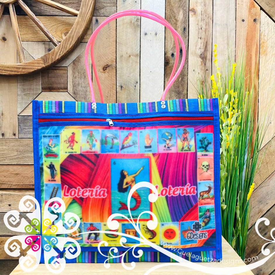 Blue Mix Large LoteriaMX - Shopping Morral