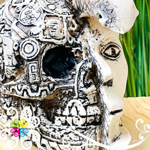 Large Penacho- Artisan Day of Dead Resin Skull