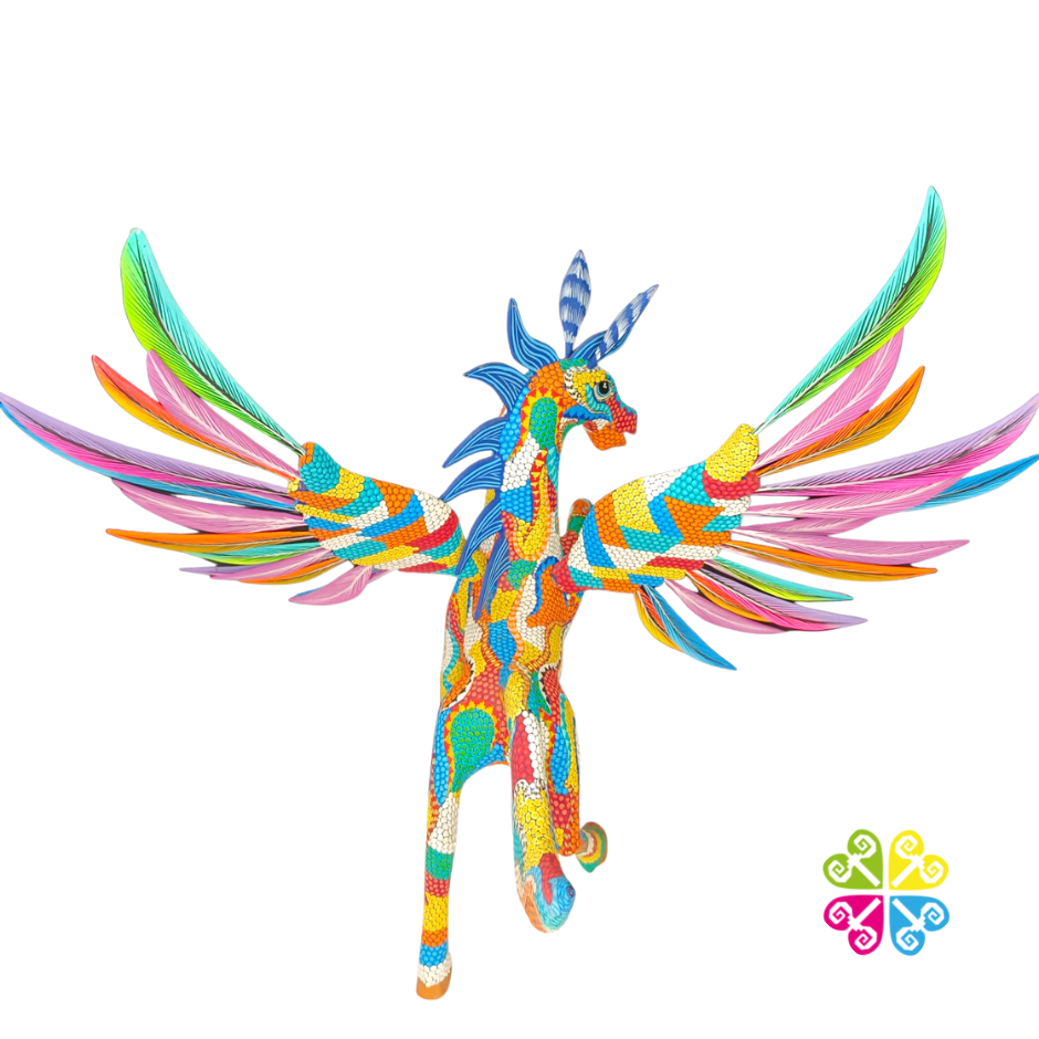 Large Pegasus Alebrije- Handcarve Wood Decoration Figure