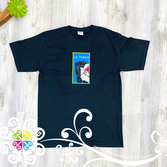 La Toxica Embroider Tee - LoteriaMX Shirt