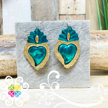 Colores Mini Hearts - Hojalata Earrings