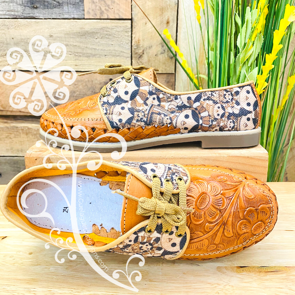 Brown Otomi Dolls - Loafers Artisan Leather Women Shoes