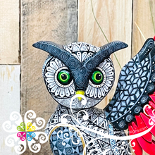 Large Owl Alebrije - Handcarve Wood Decoration Figure