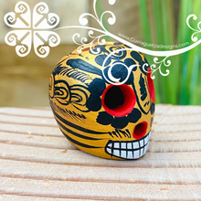 Set of 5 Extra Mini Hand Painted Sugar Skull  - Calaverita Guerrero