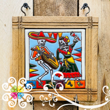Dancing Couple Key Holder - Day of the Dead Wall Art