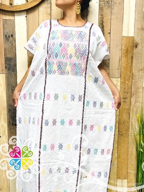 Huipil Amuzgo Multicolor - Fino Dress