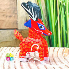 Mini Deer Alebrije Handcarve Wood Decoration Figure