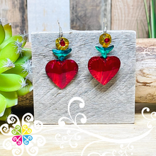 Multicolor Hearts - Hojalata Earrings