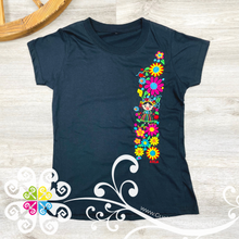 Embroider Women Tee- Mexican Doll