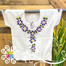 White Floral Women Embroider Top
