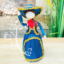 Female Mariachi Corn Husk Doll