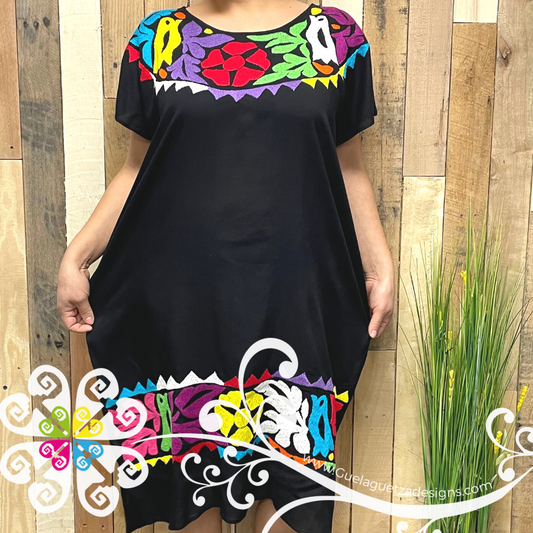 Pajaros Embroider Dress - Vestido Bordado