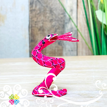 Mini Snake Alebrije Handcarve Wood Decoration Figure