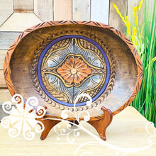 Decorative Oval Wood Bowl