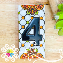 Dots Mexican House Numbers - Tiles Numbers