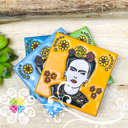 Single Frida Coaster - Mexican Coaster Tile