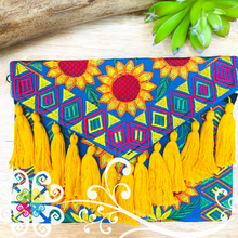 Sunflower Mosaic Embroider Boho Crossover