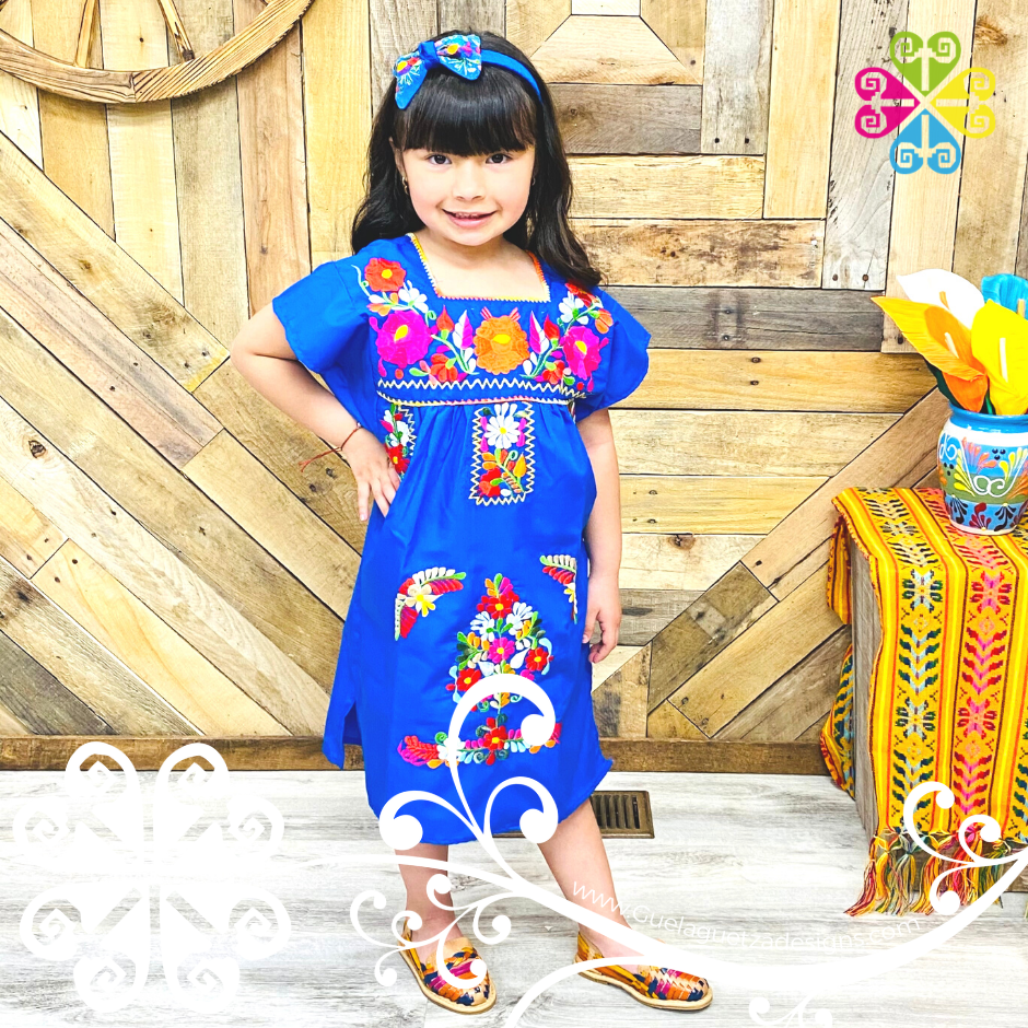 Mexican embroidered dress clearance for toddlers