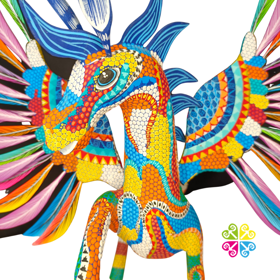 Large Pegasus Alebrije- Handcarve Wood Decoration Figure