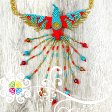 Hummingbird Necklace - Beaded Necklace
