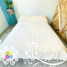 Queen Size - Pedal Loom Bed Cover with Otomi Runner