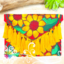 Sunflower Embroider Boho Crossover