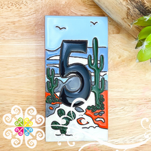 Desert Mexican House Numbers - Tiles Numbers