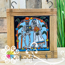 Wedding Couple Key Holder - Day of the Dead Wall Art