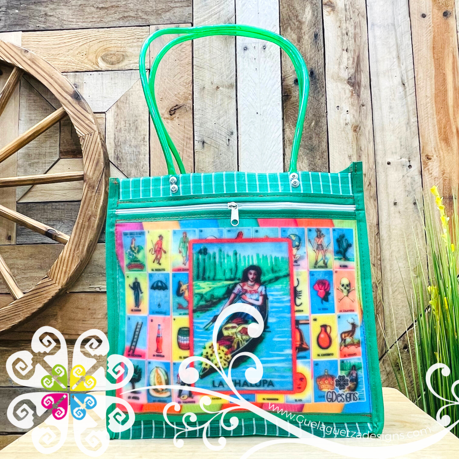 Green Squares Medium LoteriaMX - Shopping Morral