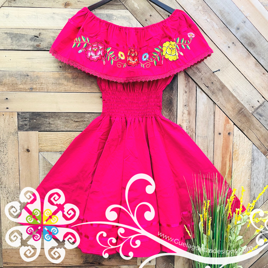 Tehuana Campesino Dress Women Mexican Dress Guelaguetza Designs