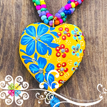 Multicolor Yoselin Heart Necklace - Artisan Necklace