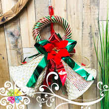 Mimbre Bells Door Garnish - Christmas Wreath