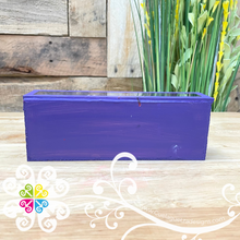 Purple Mini Box Long Mexican Decor - Cajita Decorativa Barro Cocido