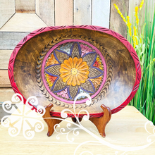Decorative Oval Wood Bowl