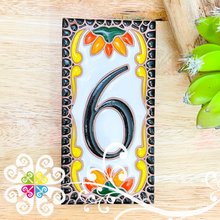 Honeycomb Mexican House Numbers - Tiles Numbers