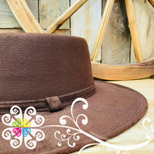 Dark Brown Golf Orillado Velvet Hat-  Fall Hat
