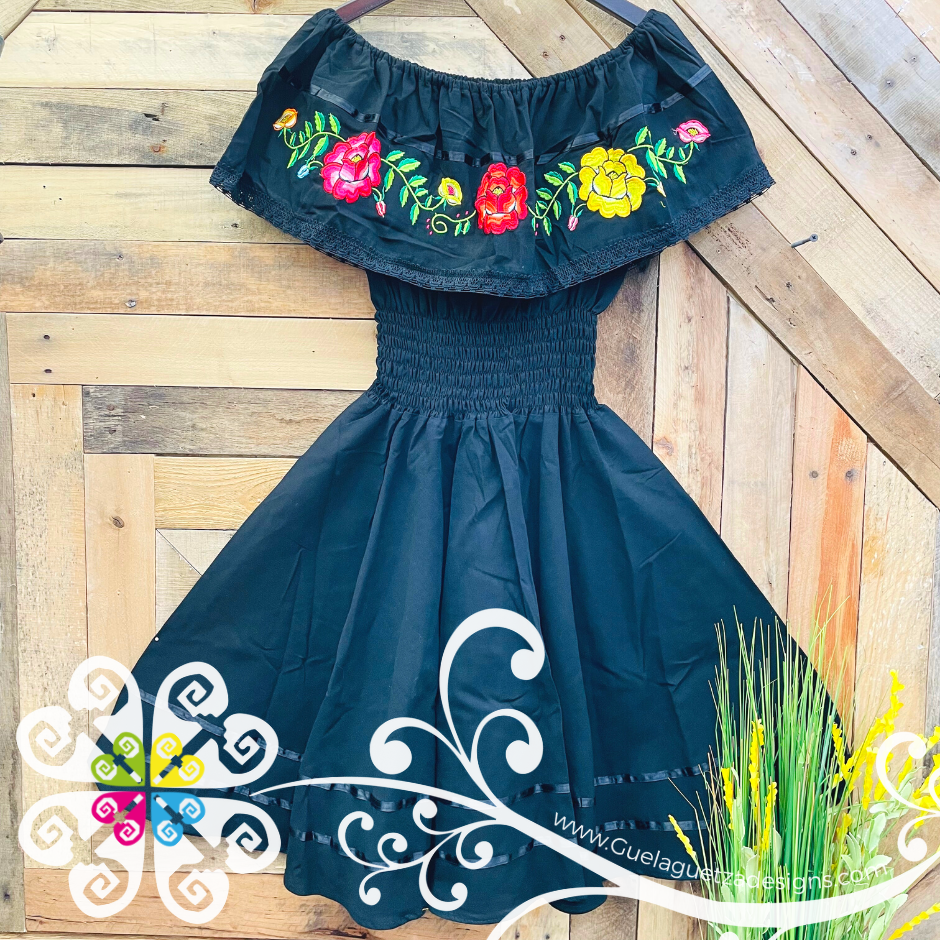 Tehuana Campesino Dress - Women Mexican Dress Guelaguetza Designs Tehuana Campesino Dress - Women Mexican Dress Guelaguetza Designs