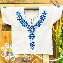 White Floral Women Embroider Top