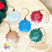 Set of 5 Flora Hand Carved Ornaments - Jicara Ornaments