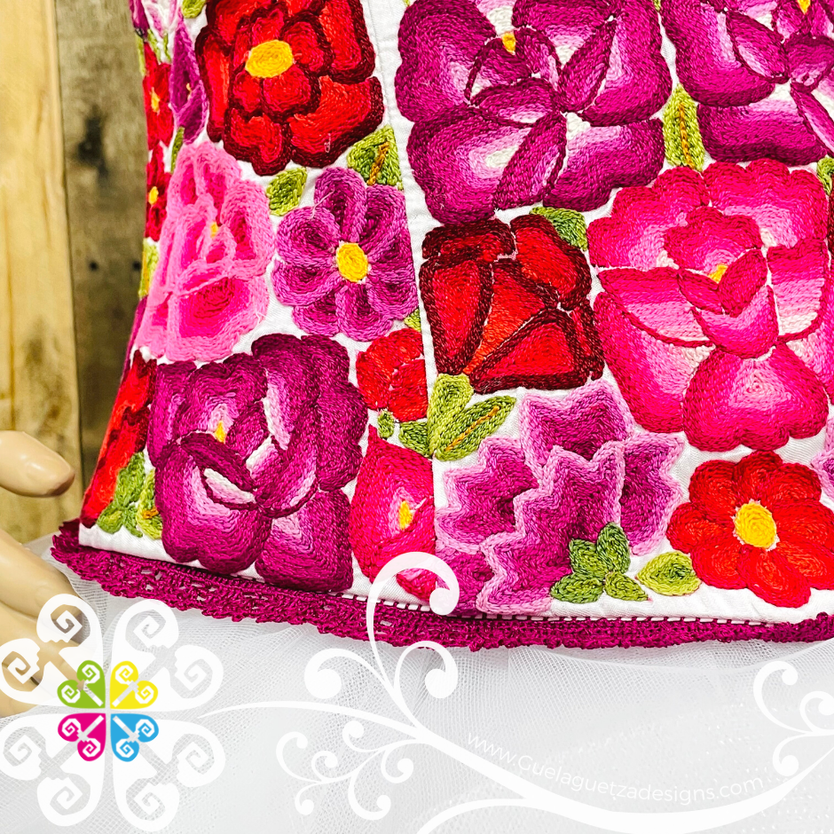 Tehuana Embroider Wedding Dress - CUSTOM ORDER Guelaguetza Designs Tehuana Embroider Wedding Dress - CUSTOM ORDER Guelaguetza Designs