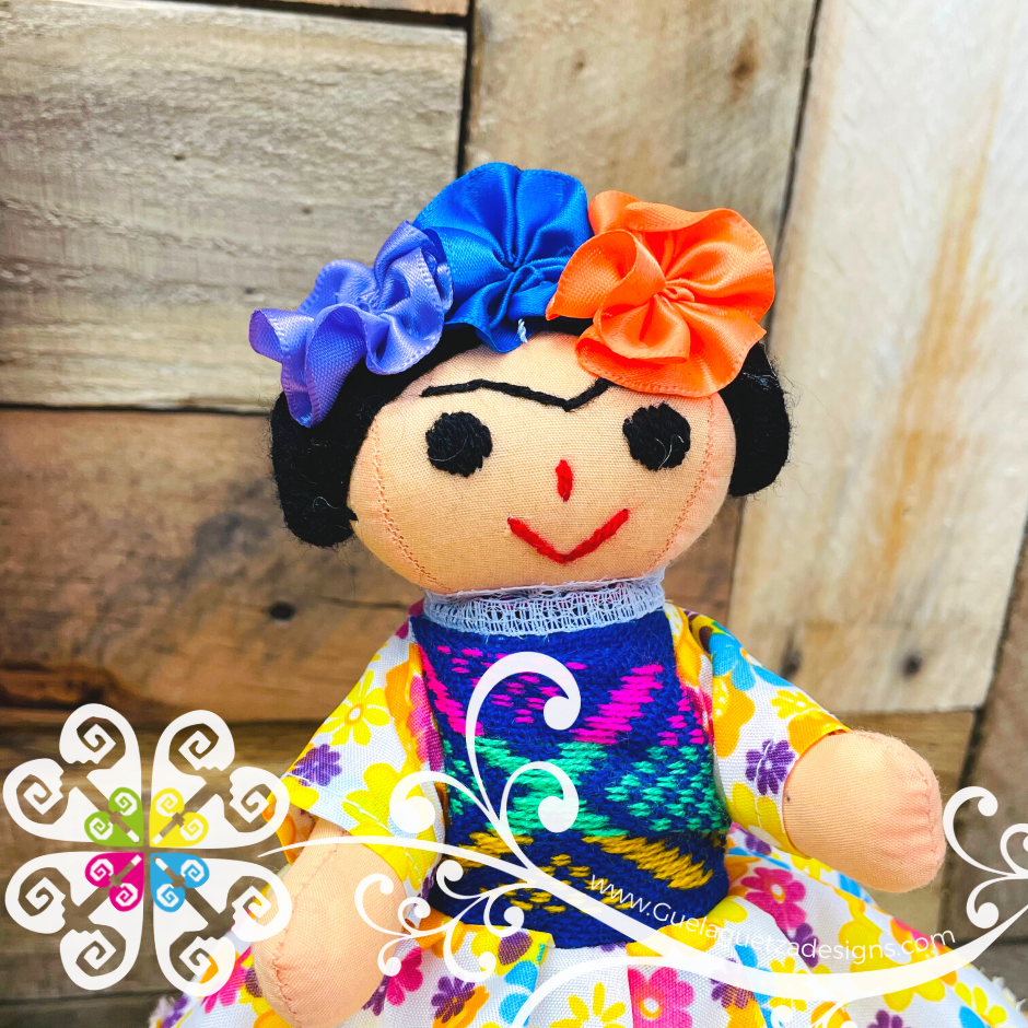 Mini Mexican Frida Doll Sencilla Guelaguetza Designs