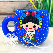 Otomi Doll Hand Painted Mug - Round Shape