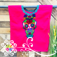 Chiapas Skull Embroidery Top