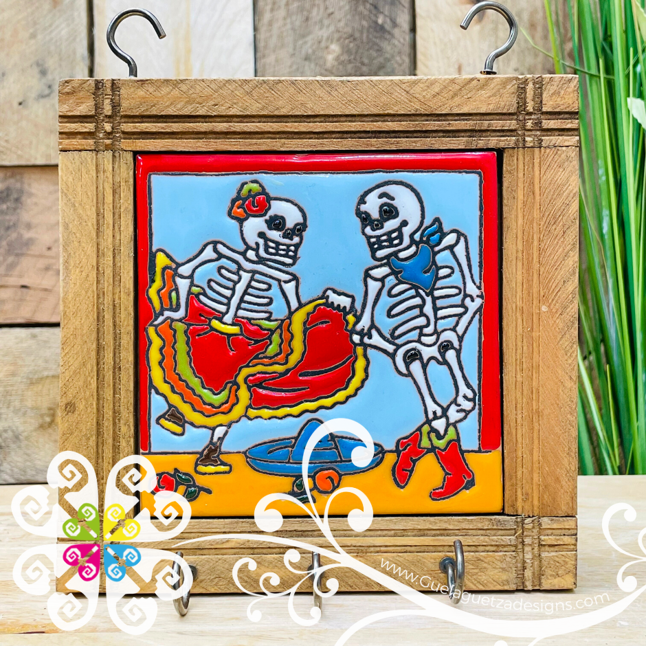 Tapatios Key Holder - Day of the Dead Wall Art