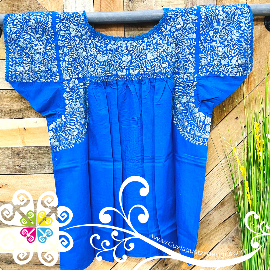 Large Solid Colors Blusa San Antonino Fina - Embroider Women Top