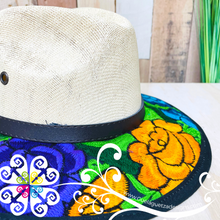 Beige Embroider Summer Hat