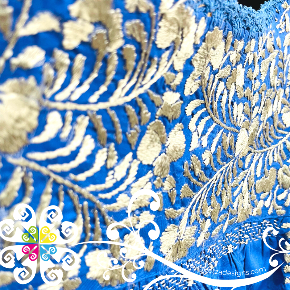 Large Solid Colors Blusa San Antonino Fina - Embroider Women Top