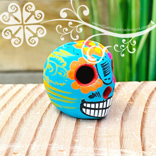 Mini Hand Painted Multicolor Sugar Skull  - Calaverita Guerrero