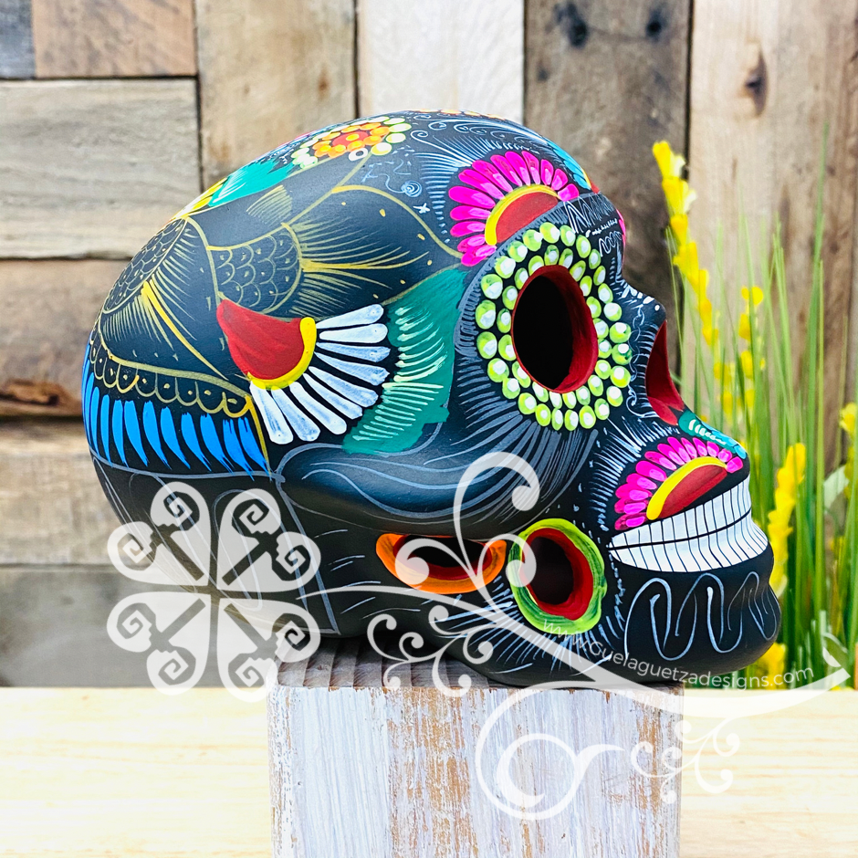 Large Multicolor Hand Painted Sugar Skull Large Multicolor Hand Painted Sugar Skull