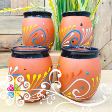 Set of 4 Cantarito Decorated Cup